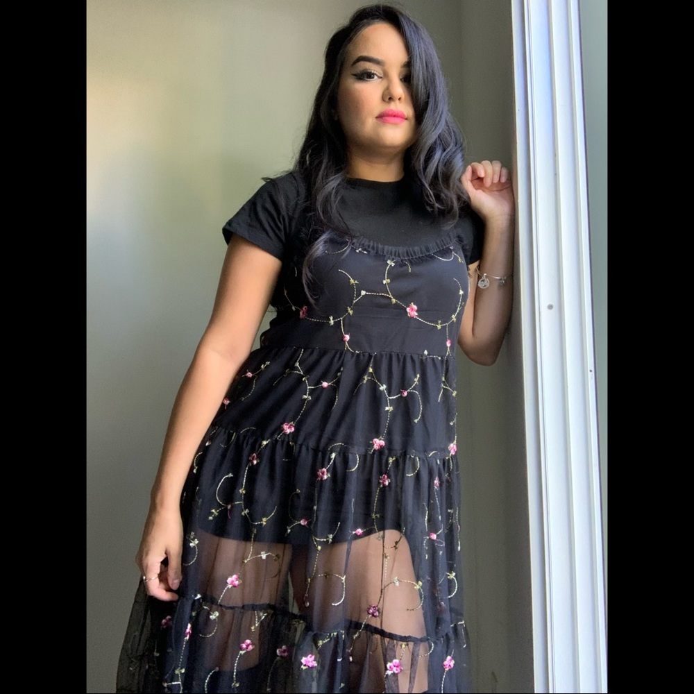 Babydoll retro black dress